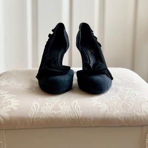Navy/Black Anthropologie Heels
